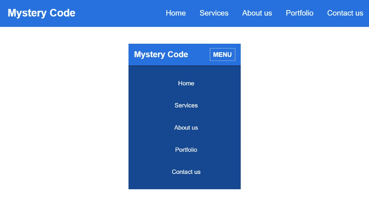 Responsive Top Navigation Menu Bar with HTML CSS