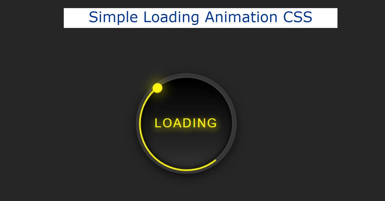 Simple Loading Animation using HTML & CSS (Free Code)
