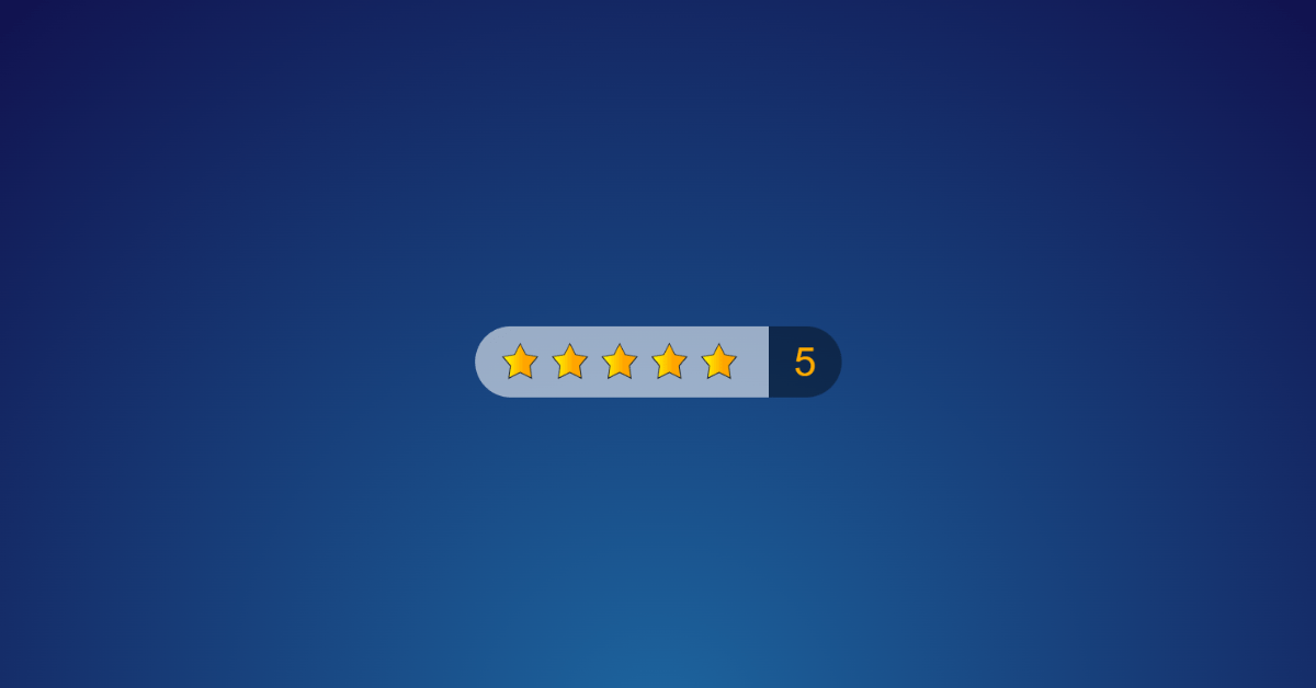 5 Star Rating Using HTML and CSS Code