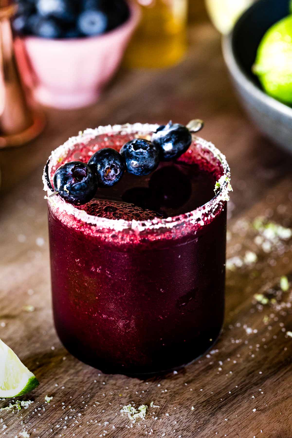 Blueberry Margaritas 2 Ways! On the Rocks & Frozen Foolproof Living