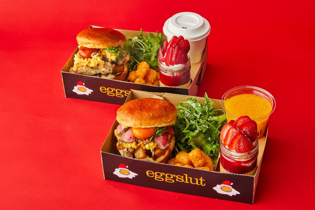 LA発、卵料理専⾨店「eggslut （エッグスラット）」冬の贅沢、1年のご褒美にクリスマスホリデーボックス12月1日（木）新発売 Foooood