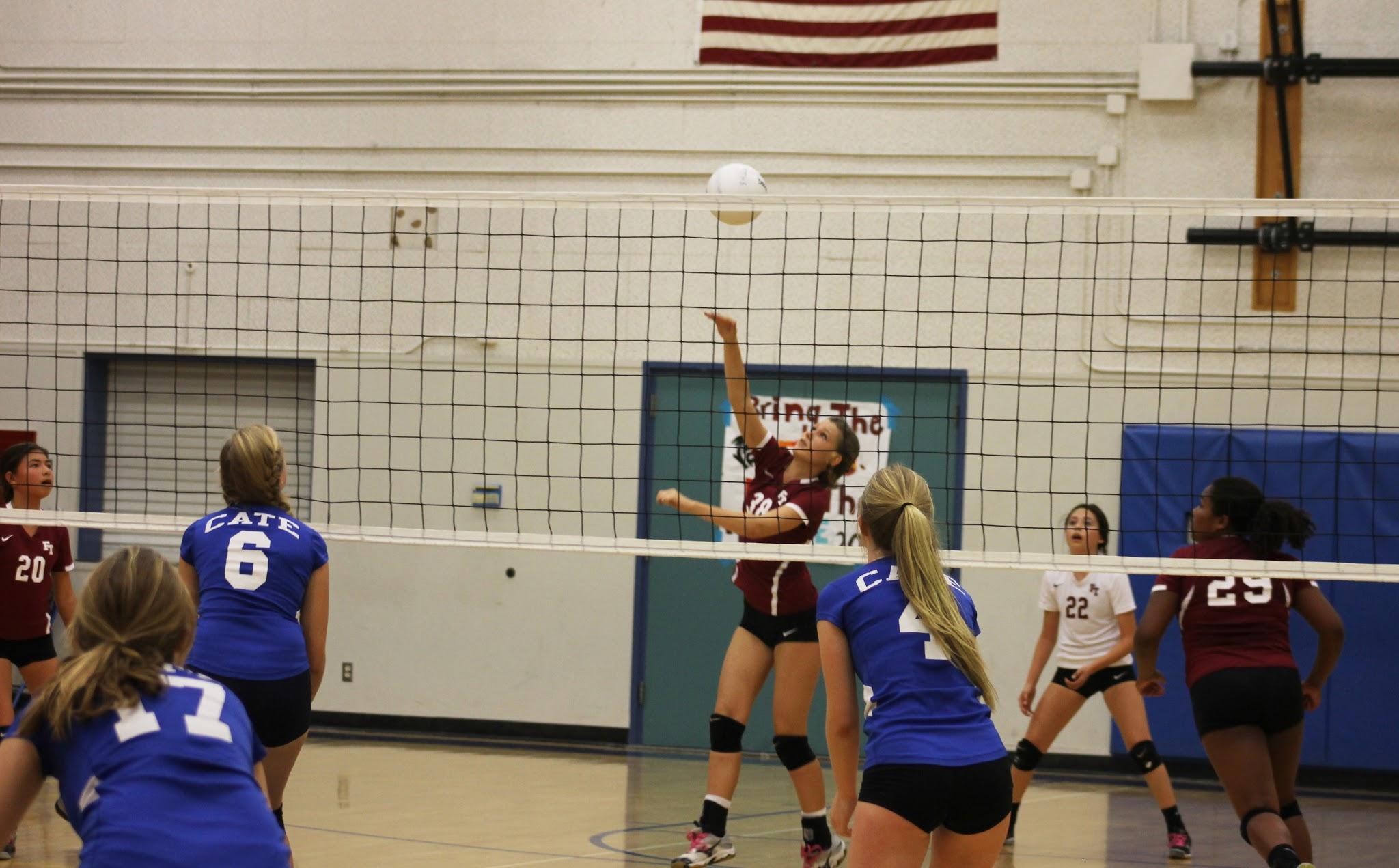 Girls volleyball team gives it their all in last home game of the