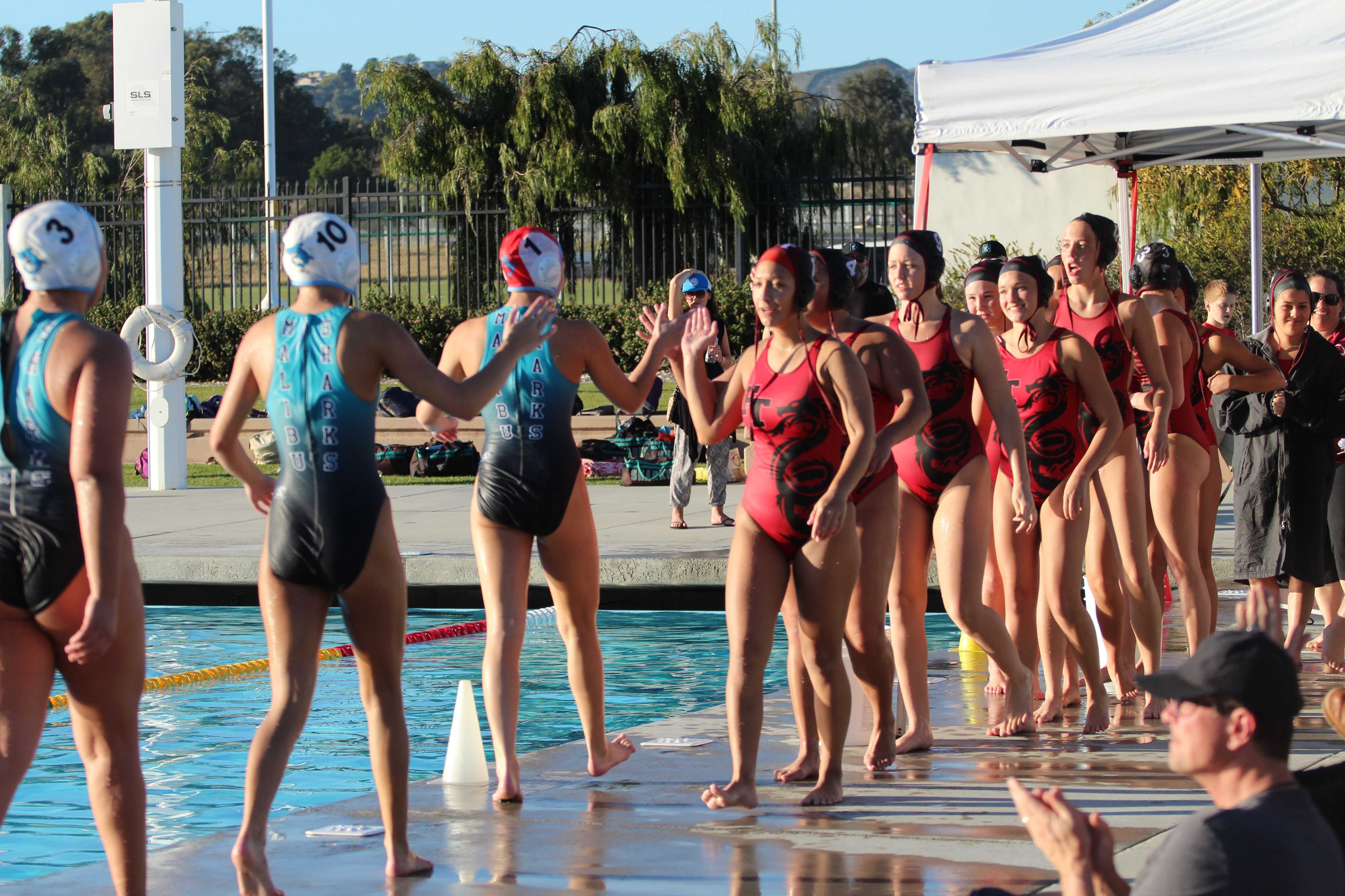 Girls’ water polo defeats Malibu 86 at intense final home game The