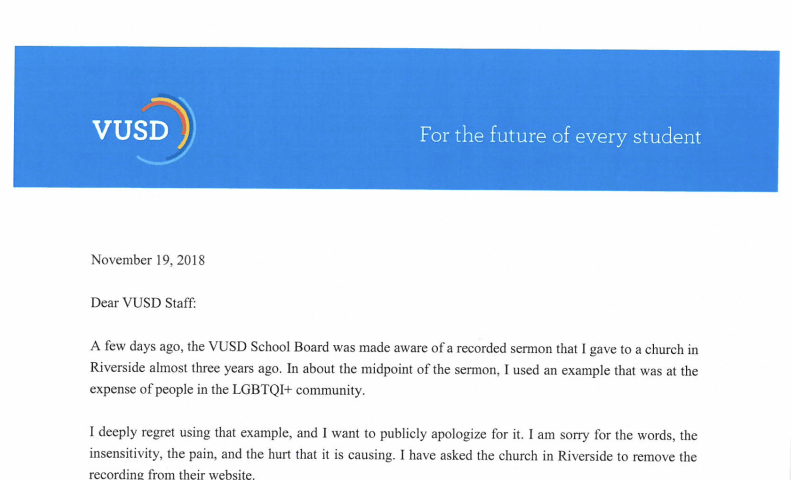 Breaking News Superintendent Releases Apology To Ventura Unified