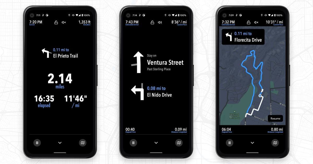 Now on Android Turnbyturn voice navigation Footpath Route Planner