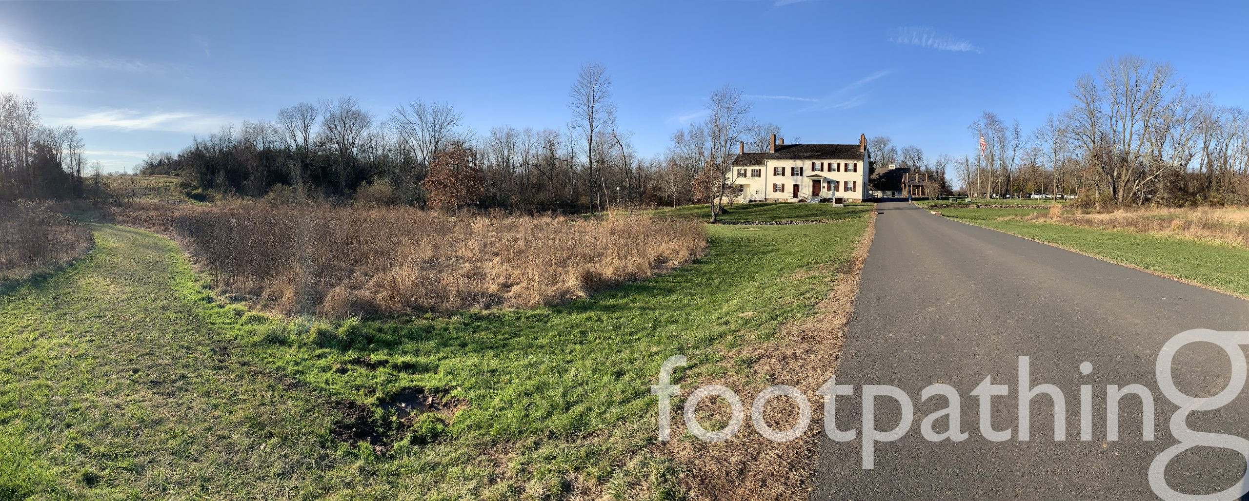 Rosedale Park Trail to the Historic Hunt House footpathing