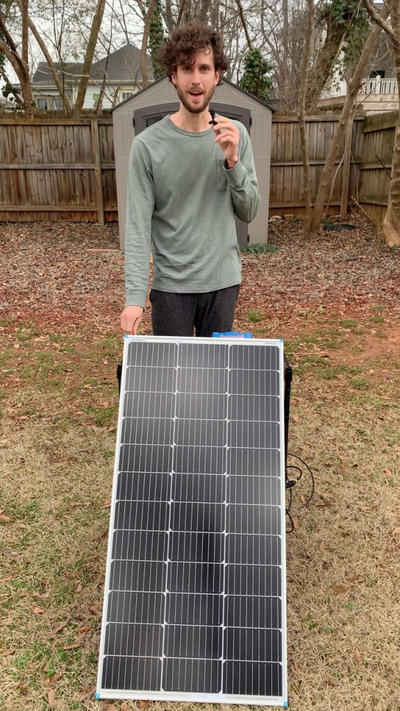 I Tested a 100 Watt Solar Panel on a Cloudy Day (Video!) Footprint Hero