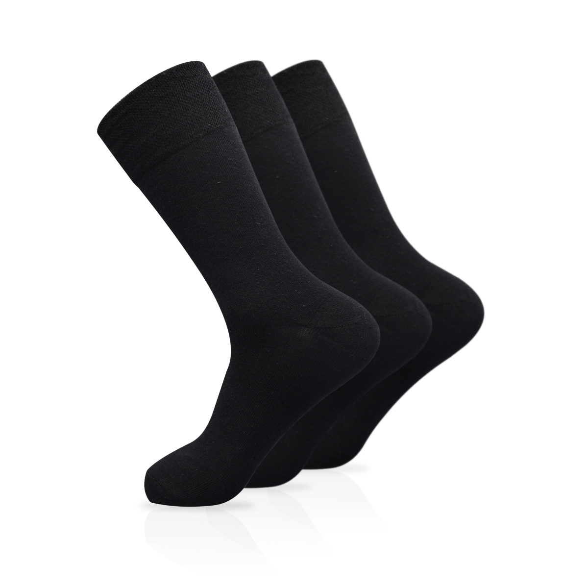 Women's Plain Black Diabetic Socks FootReviver Insoles Based in the UK