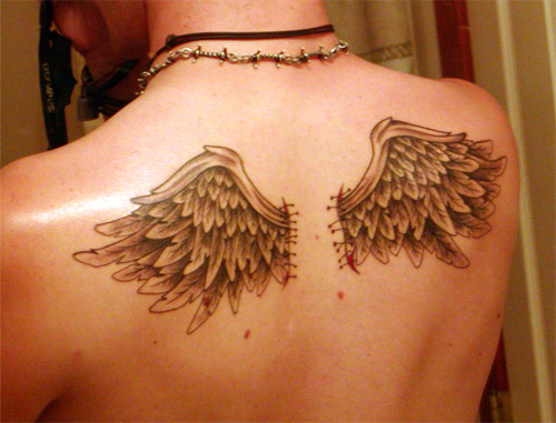 Small Wings Tattoos | Foot Tattoos Design 381_x_500_jpg
