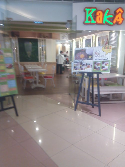 KaKa menu, Filipino in SM Mega Mall Foozap