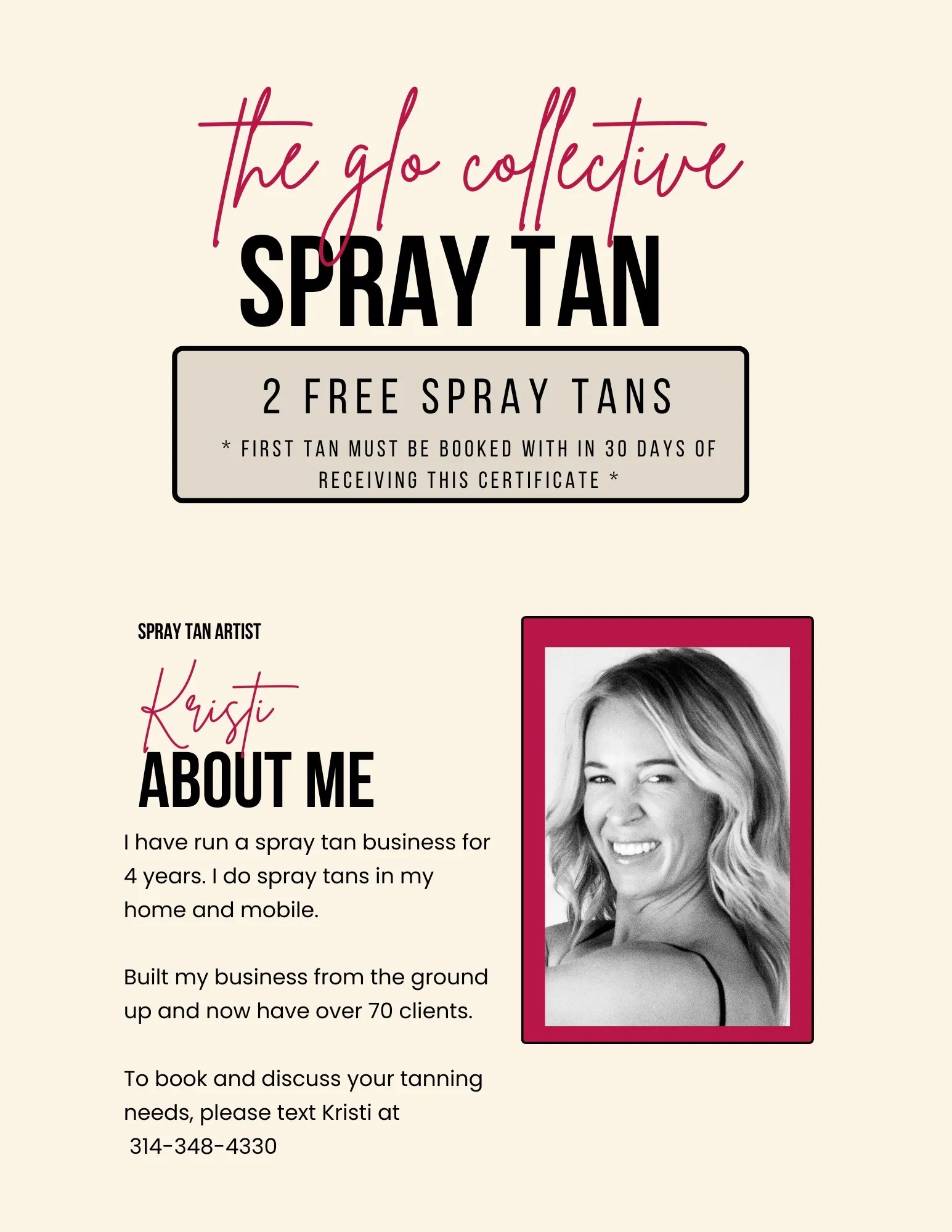 The Glo Collective 2 Spray Tan Sessions Friends of Pacific Beach