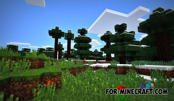 The village (snowy forest) seed for Minecraft PE 0.12.1