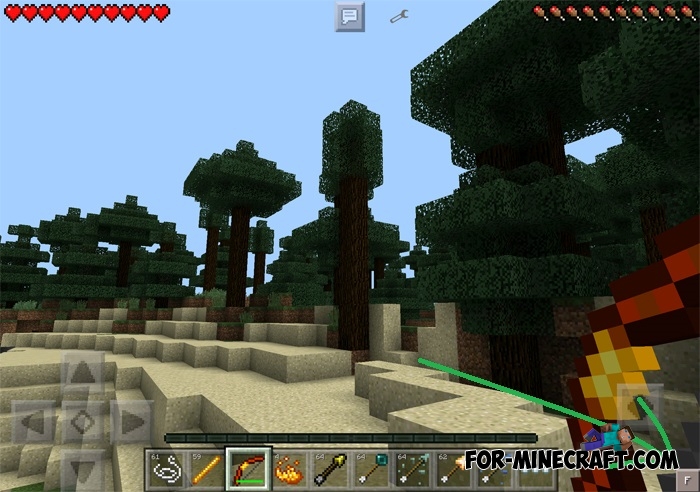More Bows and Arrows v2 for MCPE 0.12/0.14.X