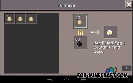 Mo'Food mod for Minecraft PE 0.12.1