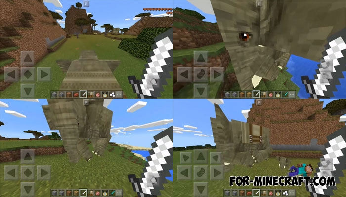 Elephant addon Minecraft Pocket Edition 0.17.0/1.0.3