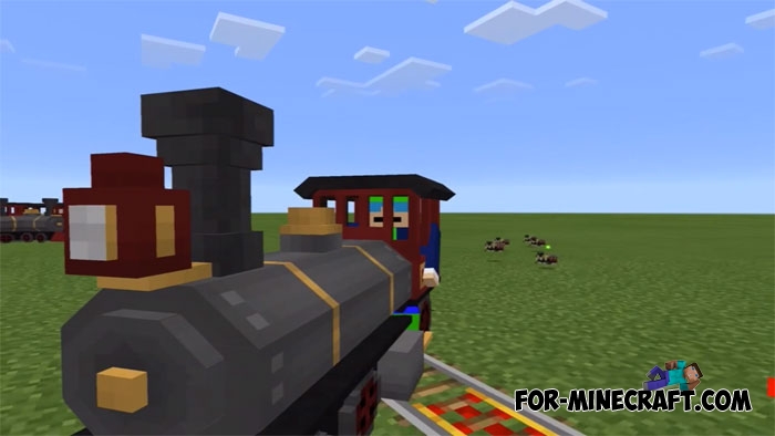Train addon for Minecraft PE 1.1+