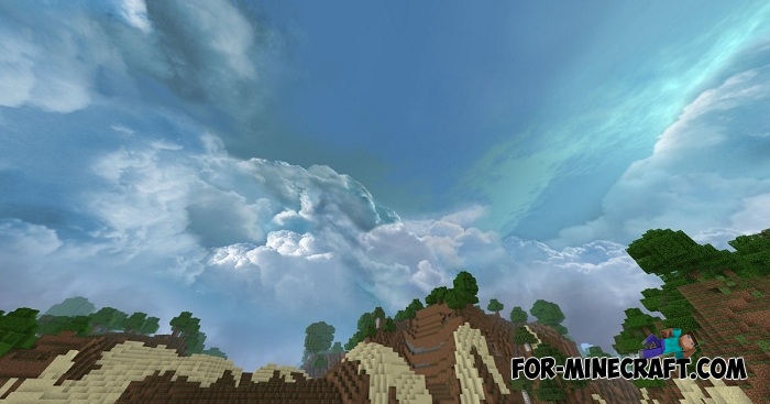 Cloudy Skybox / Realistic Sky (MCPE 1.2+)