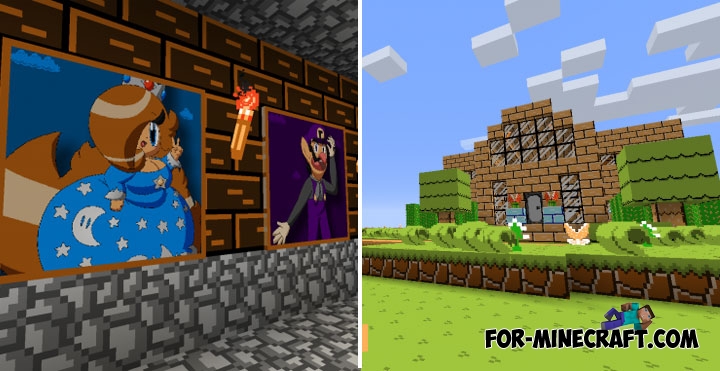 Super Mario texture pack for Minecraft 1.2.14