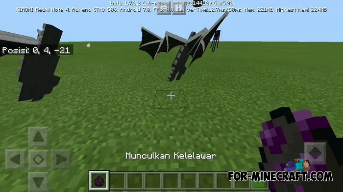 Baby Ender Dragon addon for Minecraft PE 1.4/1.7