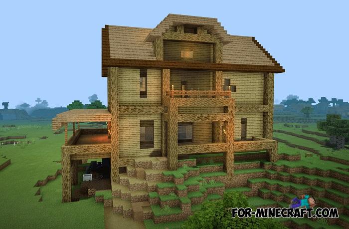 Birch Mini Mansion For Minecraft Pe 1.14