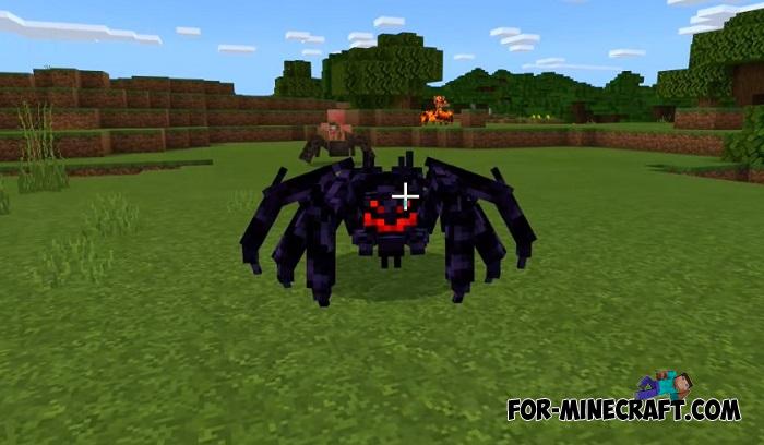 New Spiders Addon for Minecraft PE 1.13/1.14