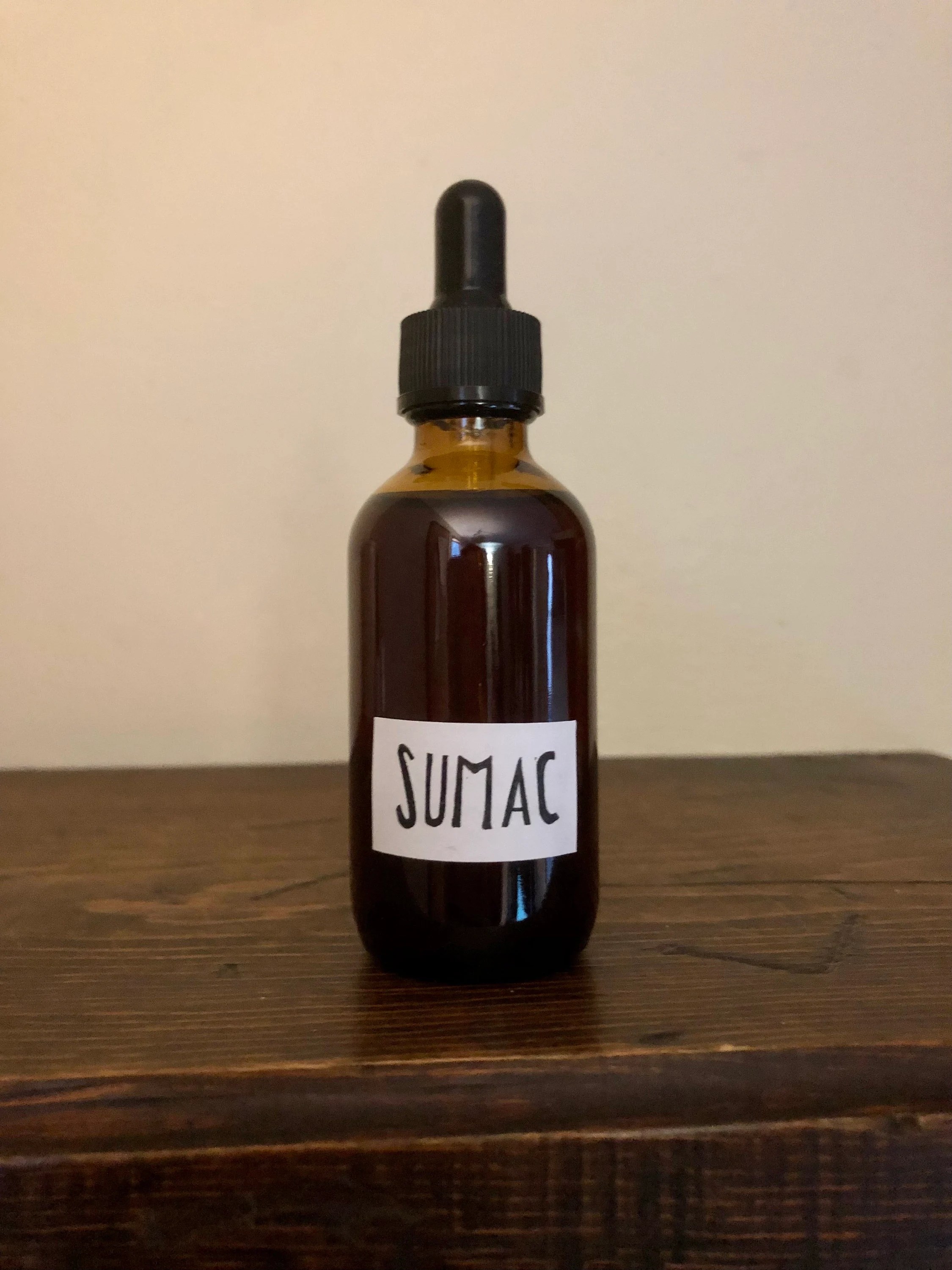fresh sumac berry tincture wild foraged Foraged