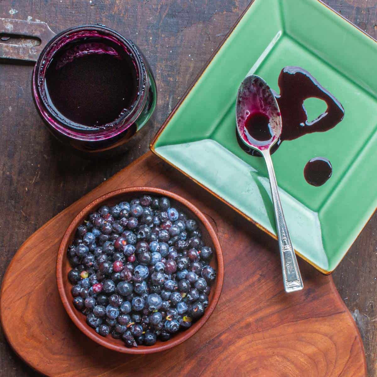 Wild Blueberry Molasses (Juice Reduction) Forager Chef