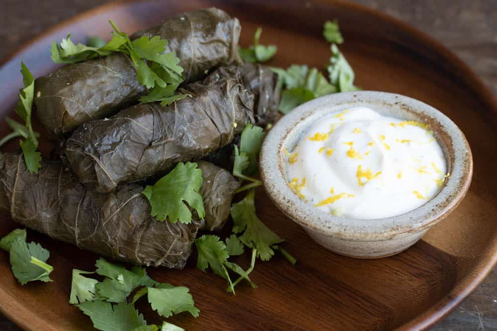 Wild Rice Dolmas wild Mushroom Duxelles