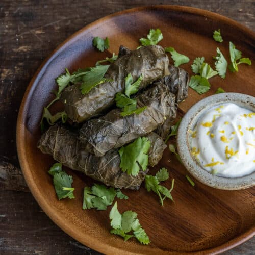 Wild Rice Dolmas wild Mushroom Duxelles