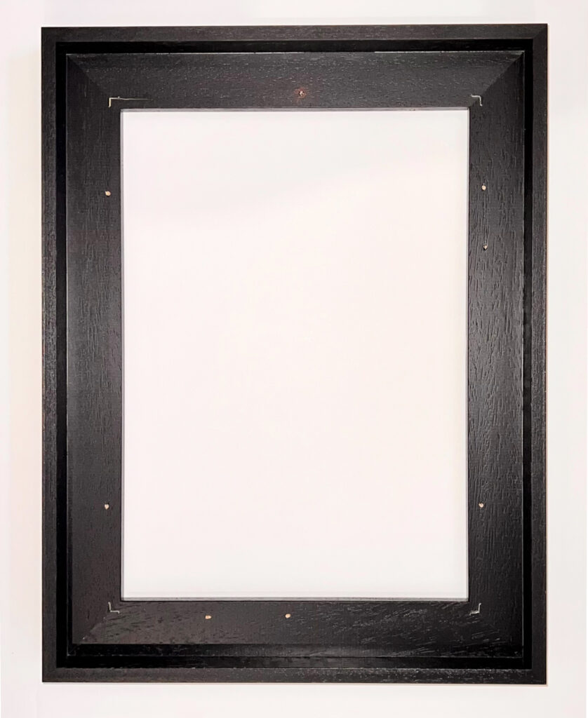 Wooden Tray (Float) Frame for Canvases (22mm Rebate) Black / White