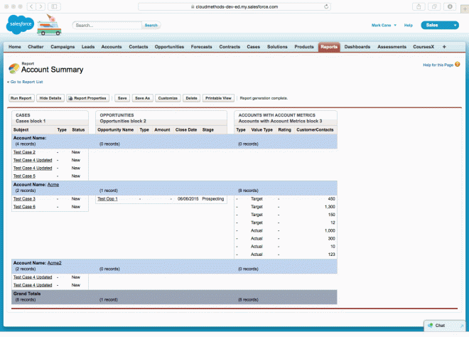 Salesforce Standard Reporting (2 of 3) Report Builder Audit9 Cloud Architects