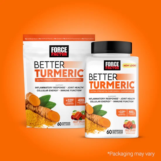 Better Turmeric Soft Chews Force Factor