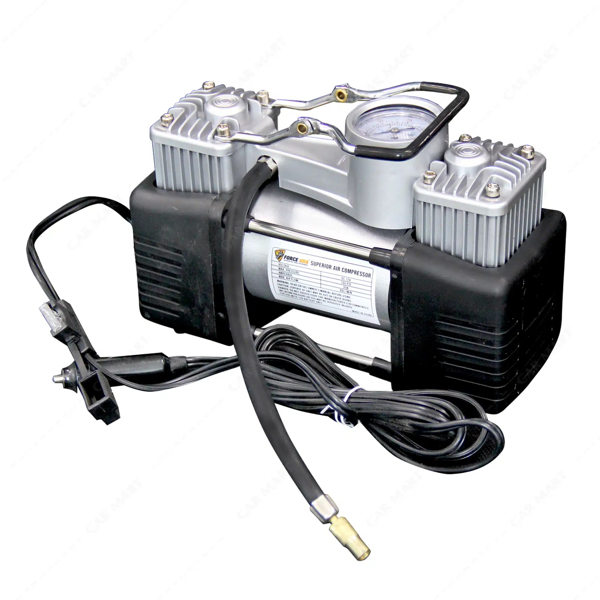 AC069 Force USA Double Cylinder Air Compressor DC 12V