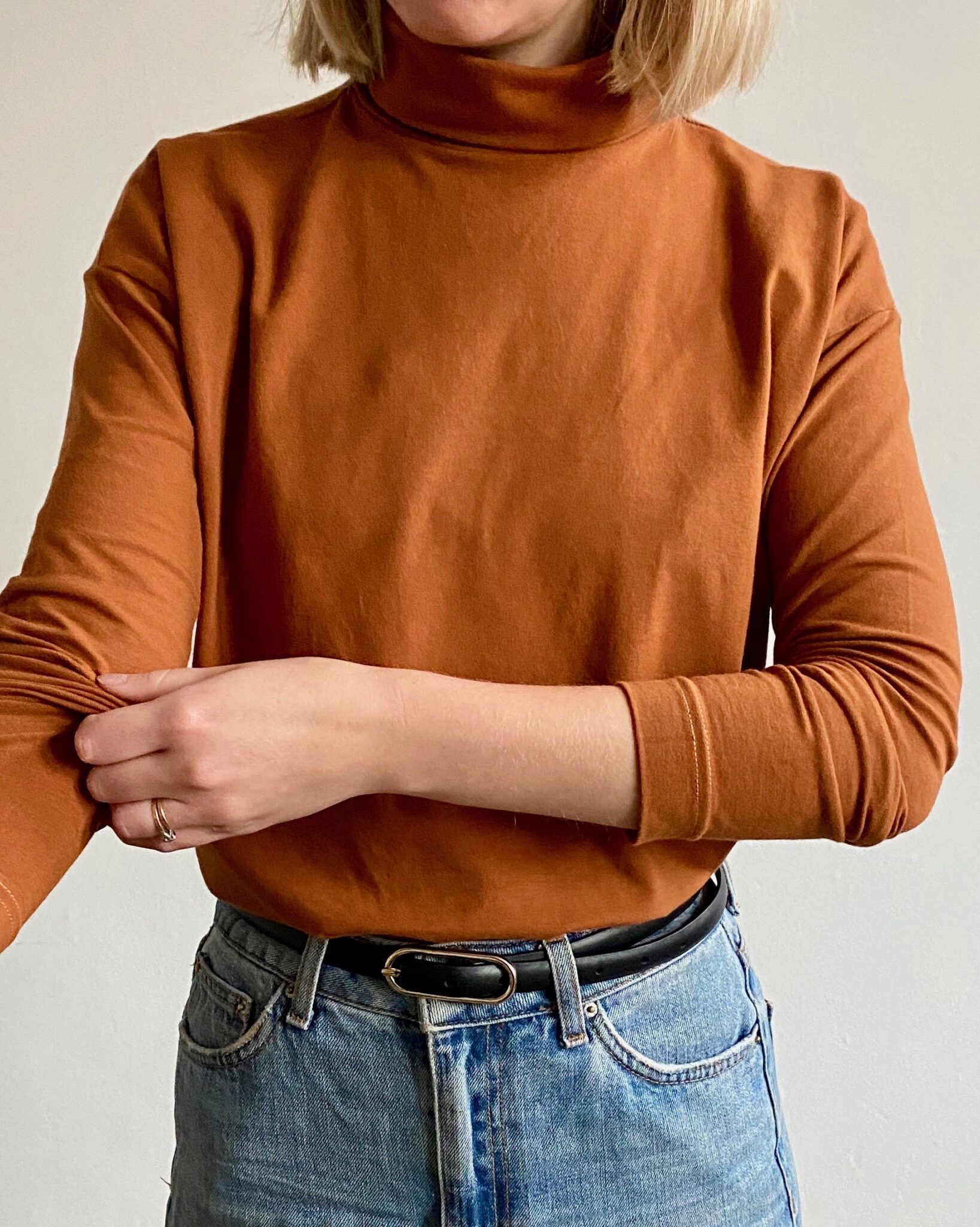 organic cotton roll neck top fordandguy Our 'not so