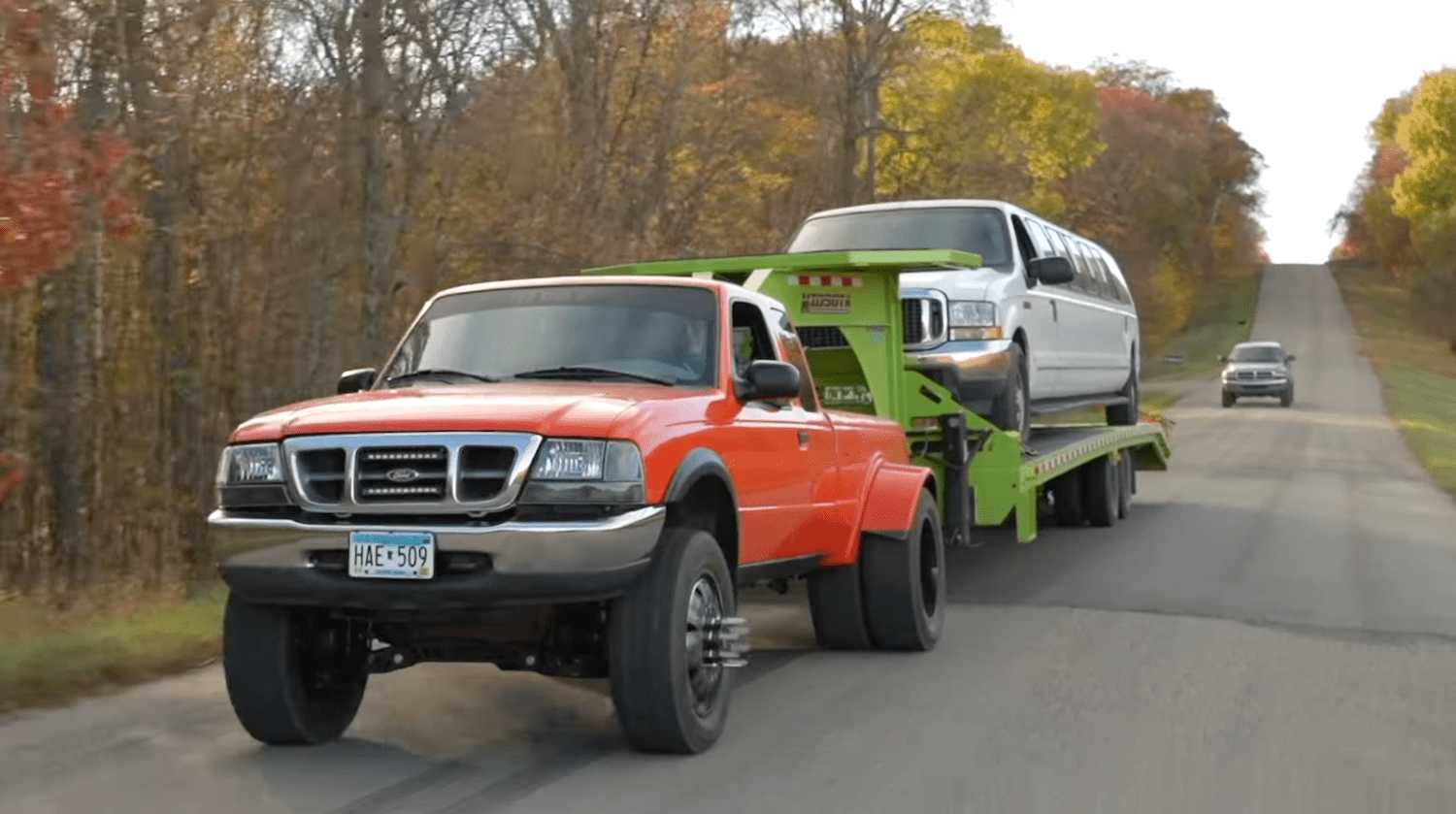 Custom Ford Ranger Dually Absolutely Ready To Tow: Video