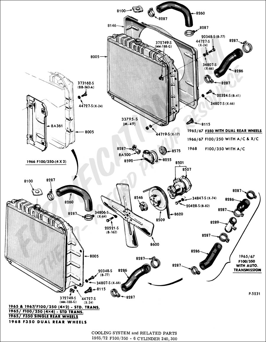 Ford Truck Technical Drawings and Schematics - Section F - Heating