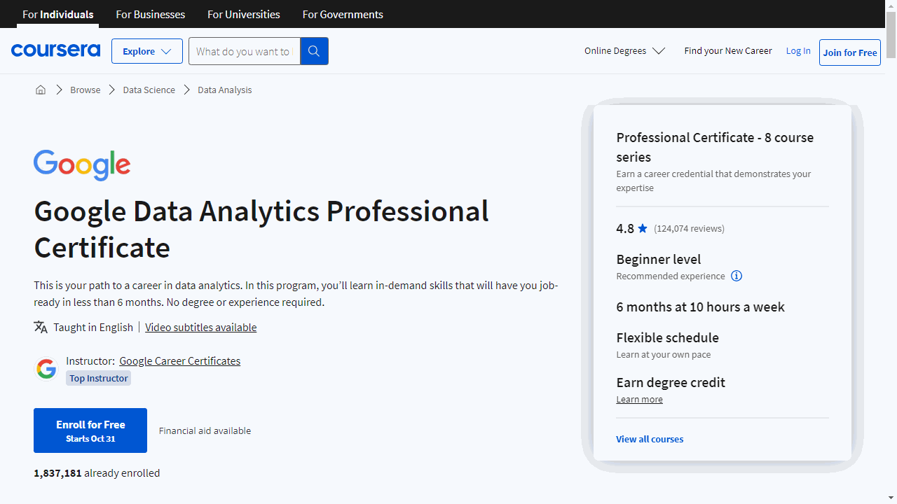 12 Best Data Analytics Courses On Coursera (2024) Forecastegy