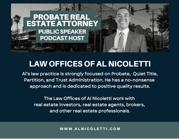 Crush Probate with Al Nicoletti Esq