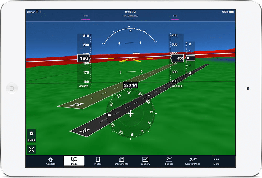 ForeFlight Synthetic Vision Obstacle and Terrain Awareness