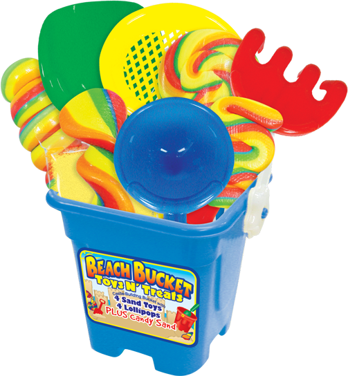Beach Bucket single open The Foreign Candy Company