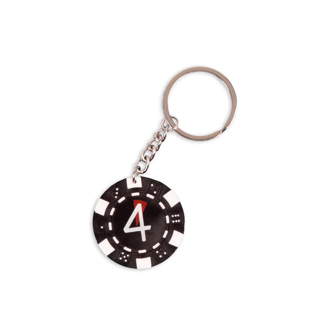 "4" Poker Chip Keychain Foreigner