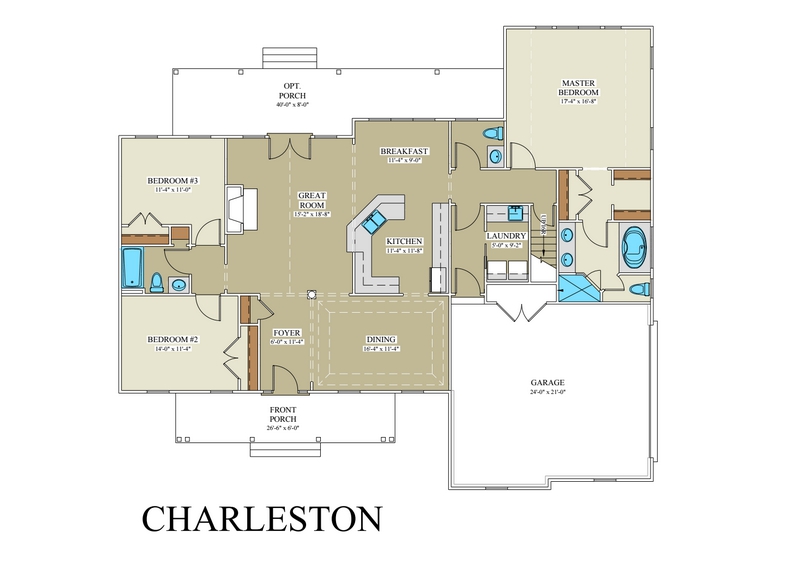 Charleston Floor Plan Custom Builder Loudoun County VA