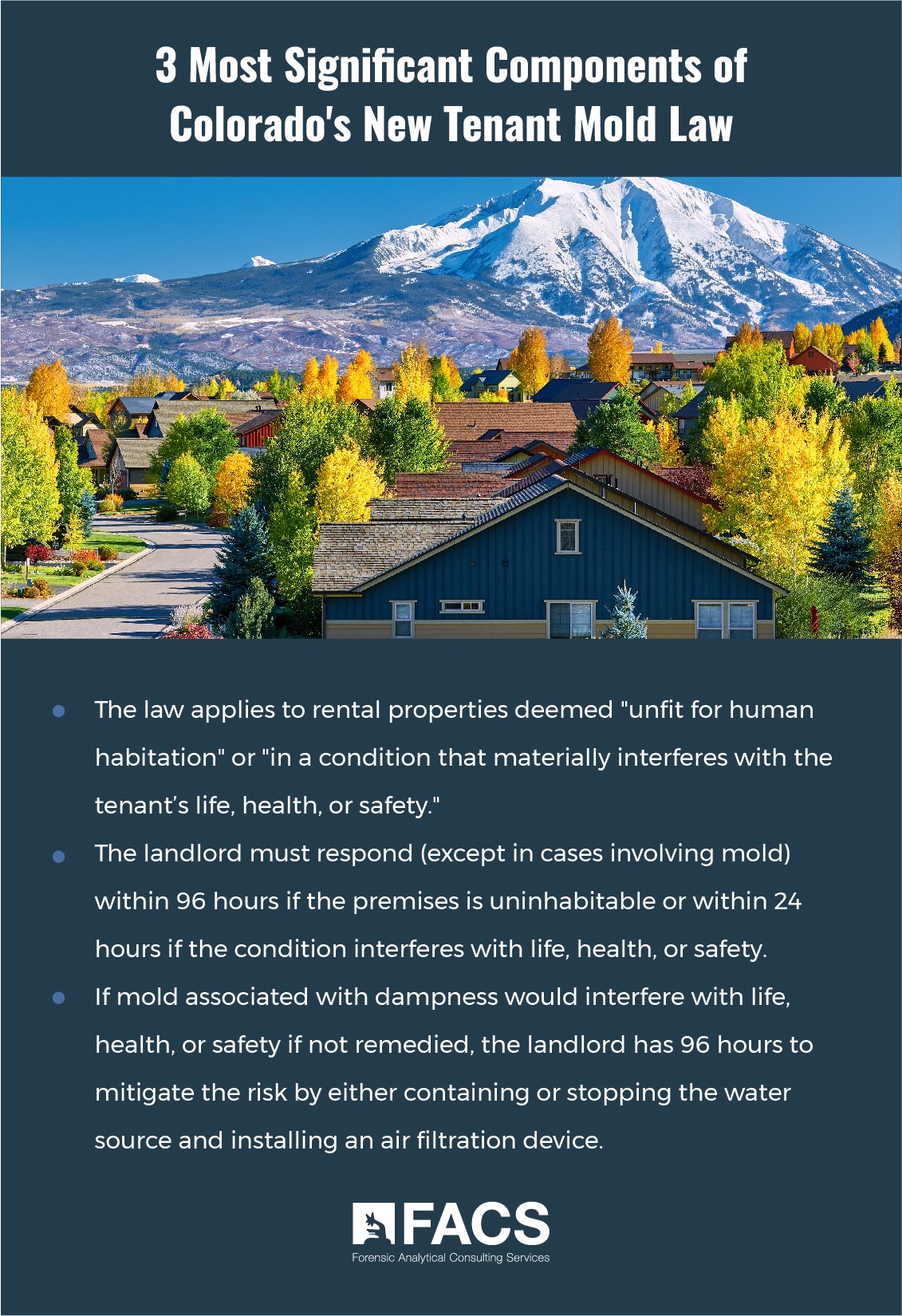 2020 Changes to Colorado Residential Rules (Mold Control Added)