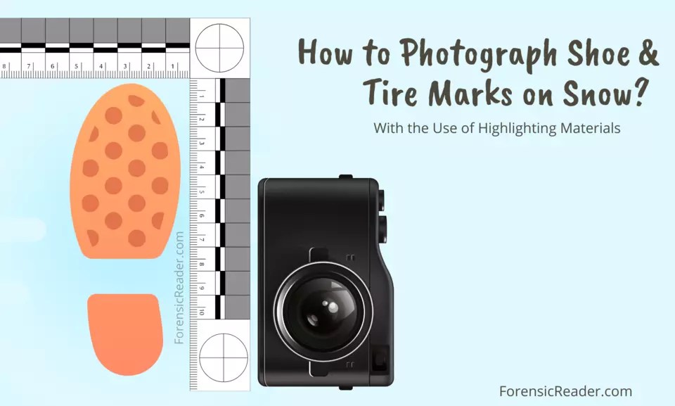 Photographing Shoe & Tire Marks on Snow With Highlighting Materials