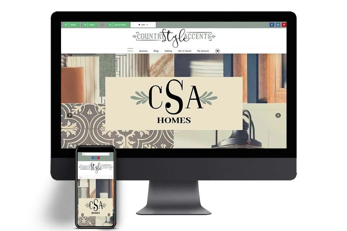 Country Style Accents site Foresee Studios site Development