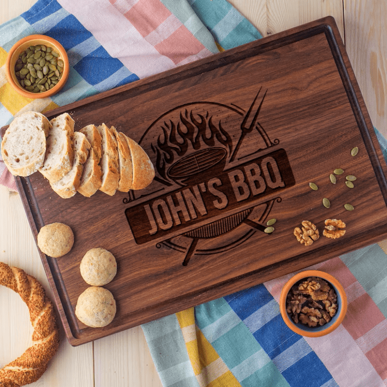 Personalized BBQ Cutting Board Grill Board Personalized Forest Decor
