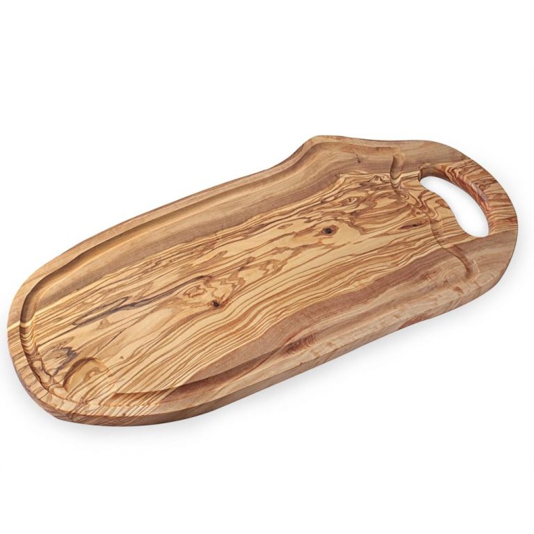 Wooden Steak Meat Board with Juice Groove (20″) Forest Decor