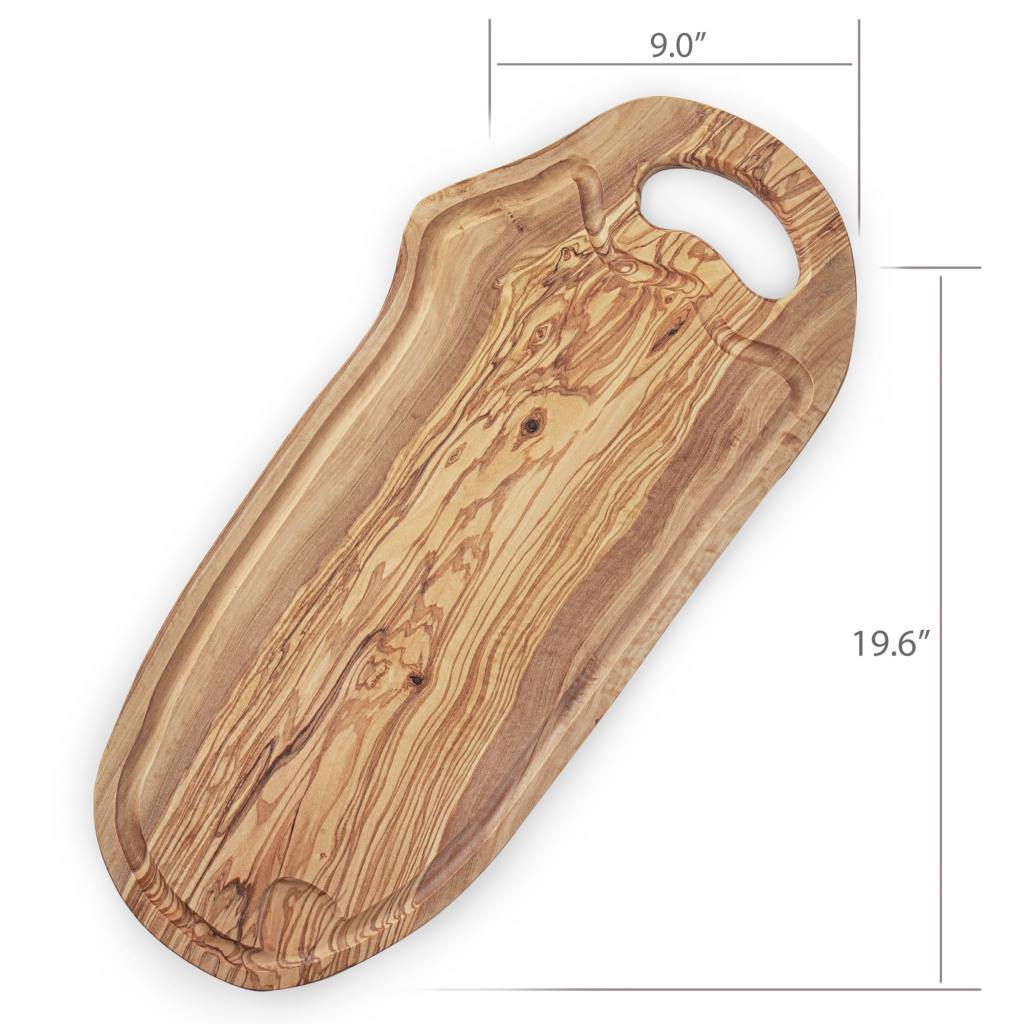 Wooden Steak Meat Board with Juice Groove (20") Forest Decor