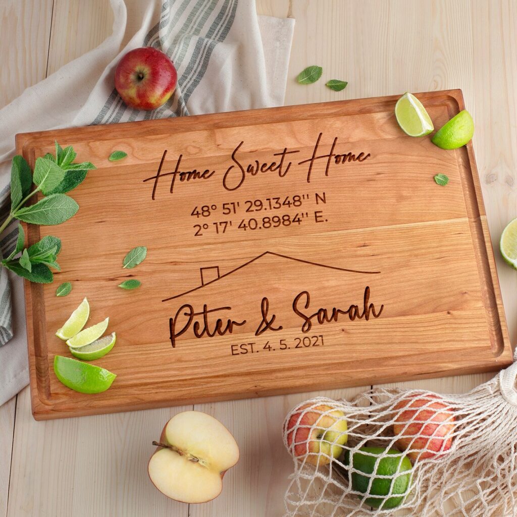 Personalized Cutting Boards for Realtors Personalized Housewarming Gifts
