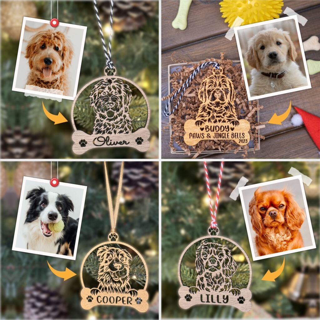 Custom Christmas Tree Dog Ornament Pet Ornament Dog Tree Ornament